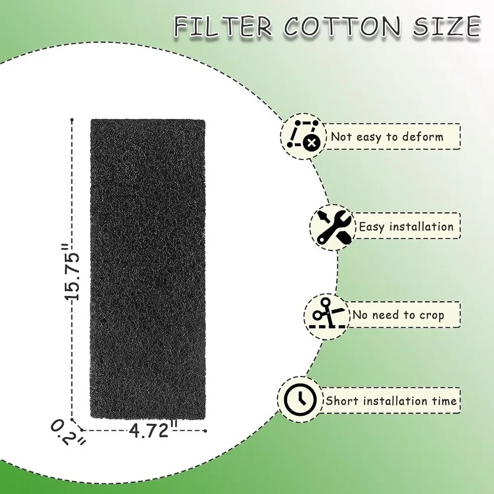 8 Pack FLT4825 HEPA Pre Filter B Replacement Compatible w/ GermGuardian AC4825E
